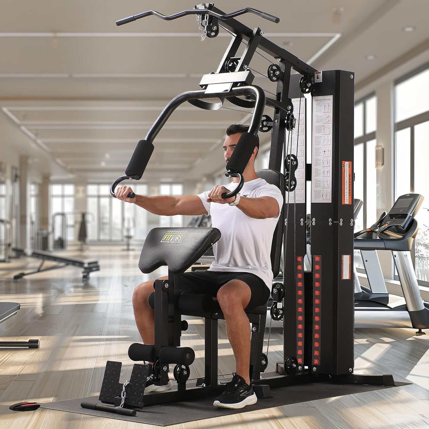 Multifunctional Home Gym Workout Station by BalanceFrom – 160LBS Weight, Comes with Floor Mat 💪
