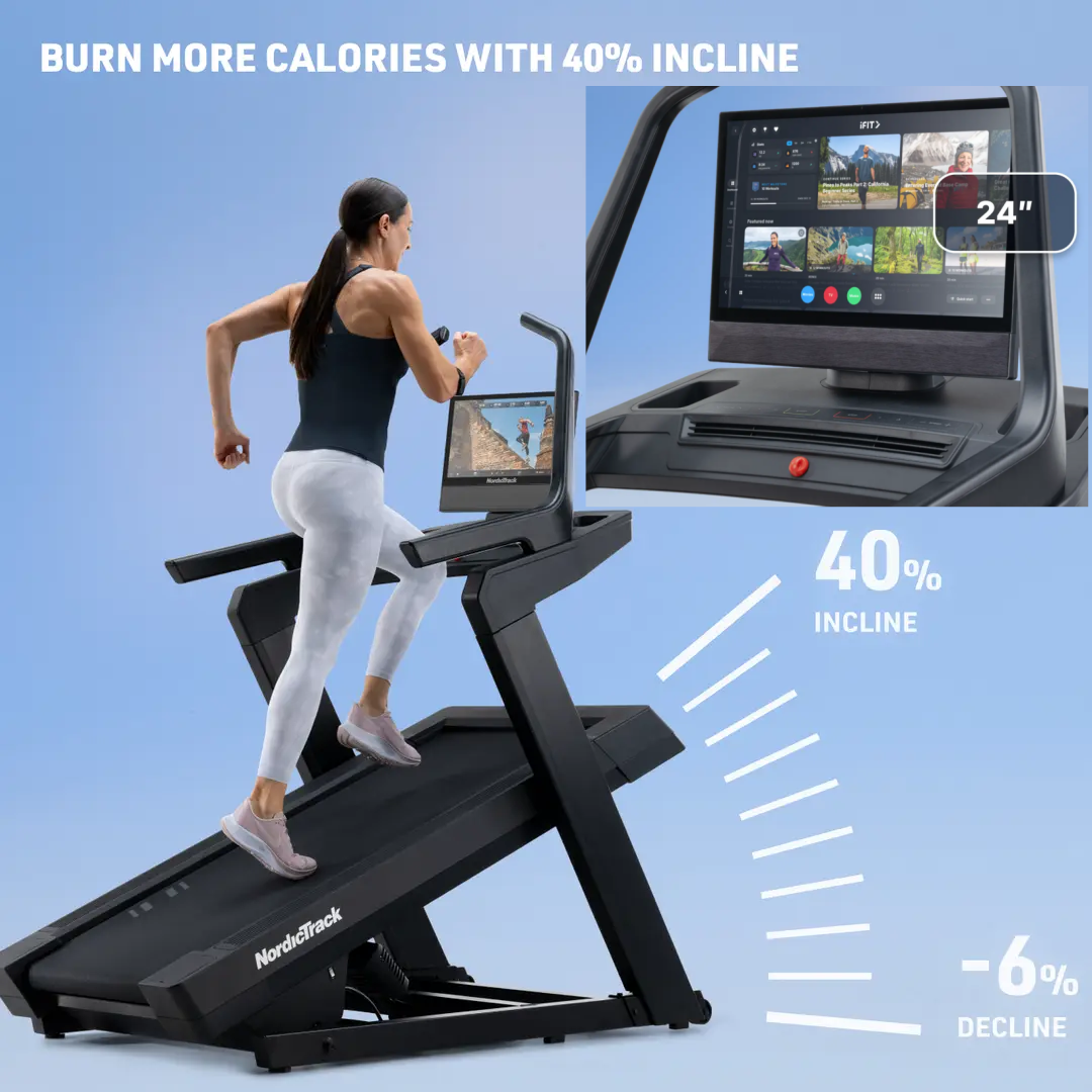 Versatile Exercise Treadmill with Immersive Training 🏃 Adjustable Slopes