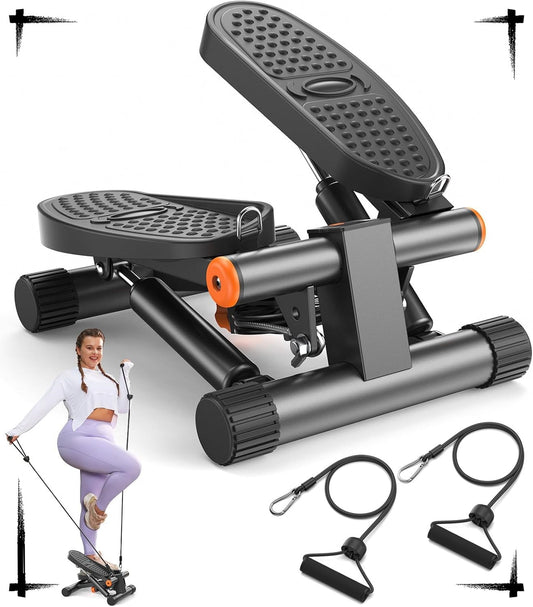 Niceday Mini Stair Stepper – Home Exercise Equipment with Resistance Bands, 300LBS Capacity & LCD Monitor 💪