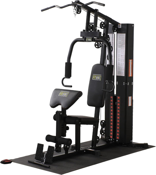 Multifunctional Home Gym Workout Station by BalanceFrom – 160LBS Weight, Comes with Floor Mat 💪